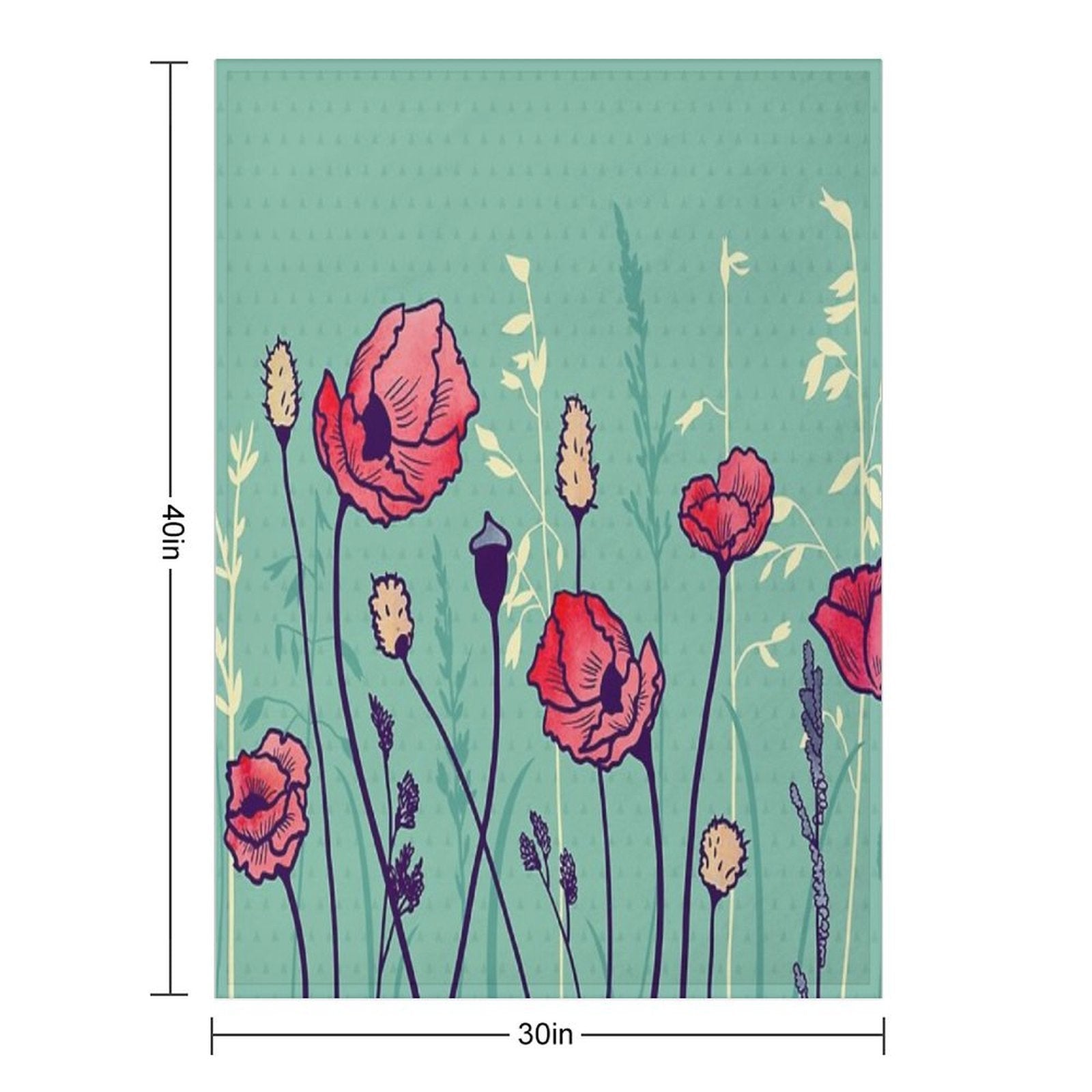 Summer Field Quick-dry Throw Blanket