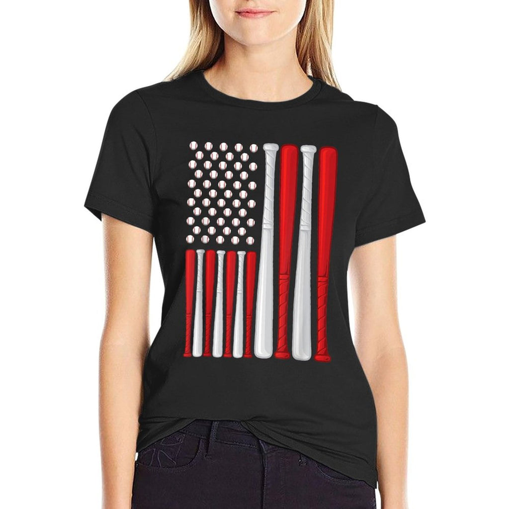 USA - American Baseball - Vintage Baseball  Relaxed-fit T-Shirt