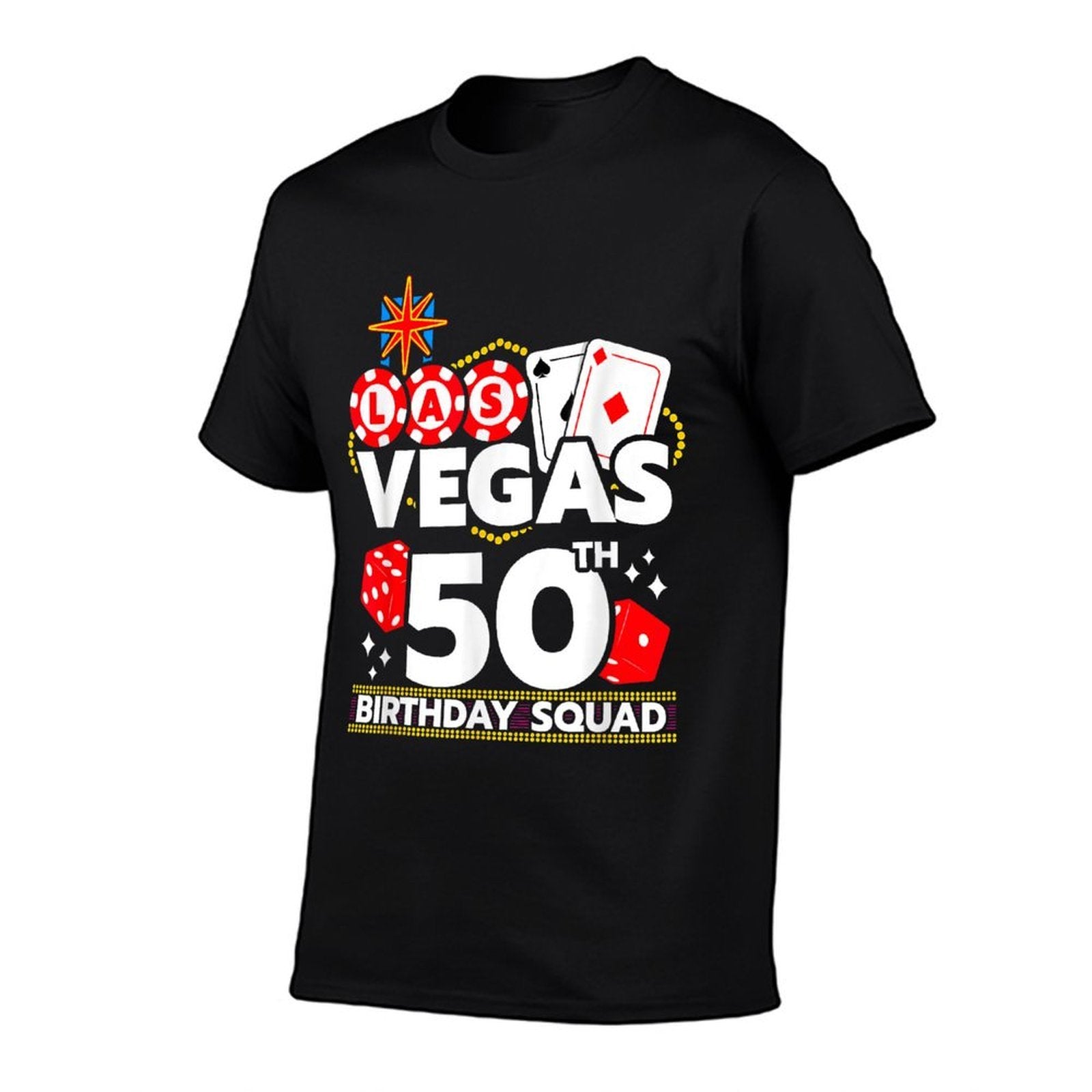 Vegas 50th Birthday Squad  Wrinkle-resistant T-Shirt