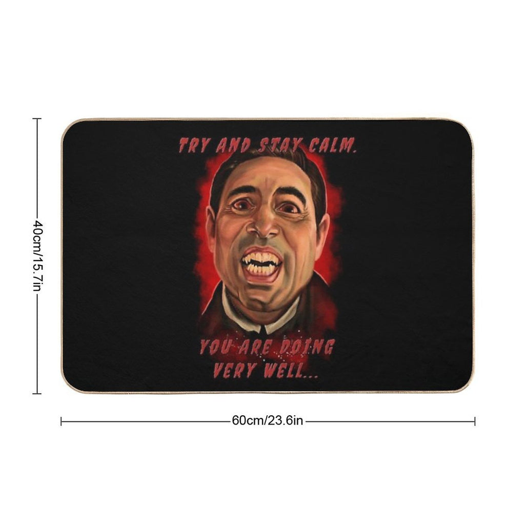 Claes Bang Dracula Painting 2 of 2  Slip-Resistant Bath Mat