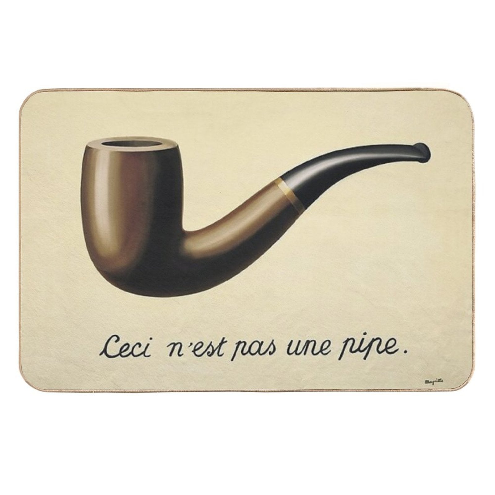 This Is Not A Pipe  Absorbent Bath Mat