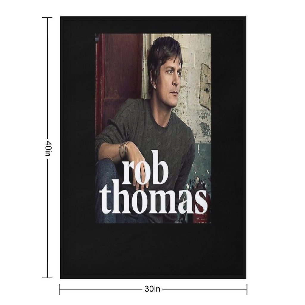 Rob Thomas Singer Music Band Classic Plush Throw Blanket