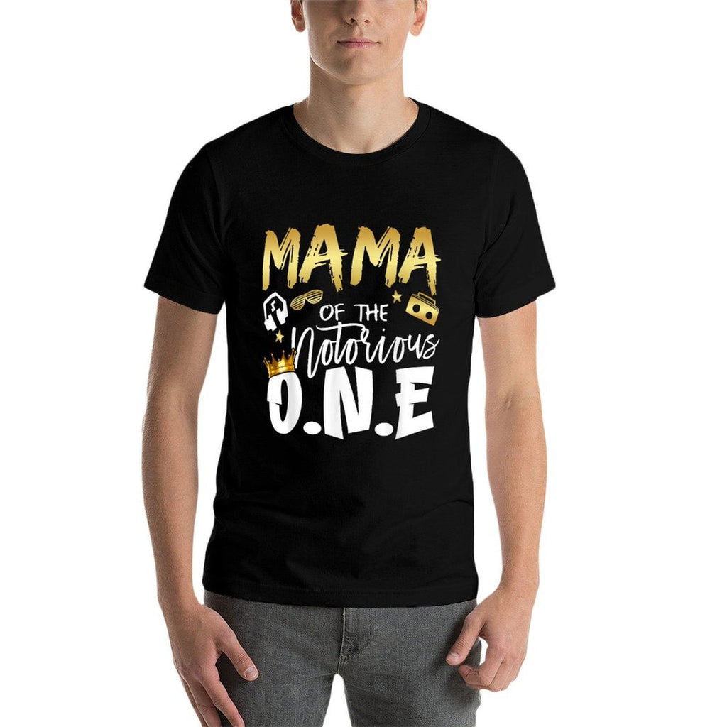 Mama Of The Notorious One Old School 1st Hip Hop Birthday  Eco-friendly Material T-Shirt
