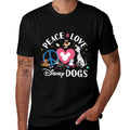 Disney - Peace, Love, Disney Dogs  Durable T-Shirt