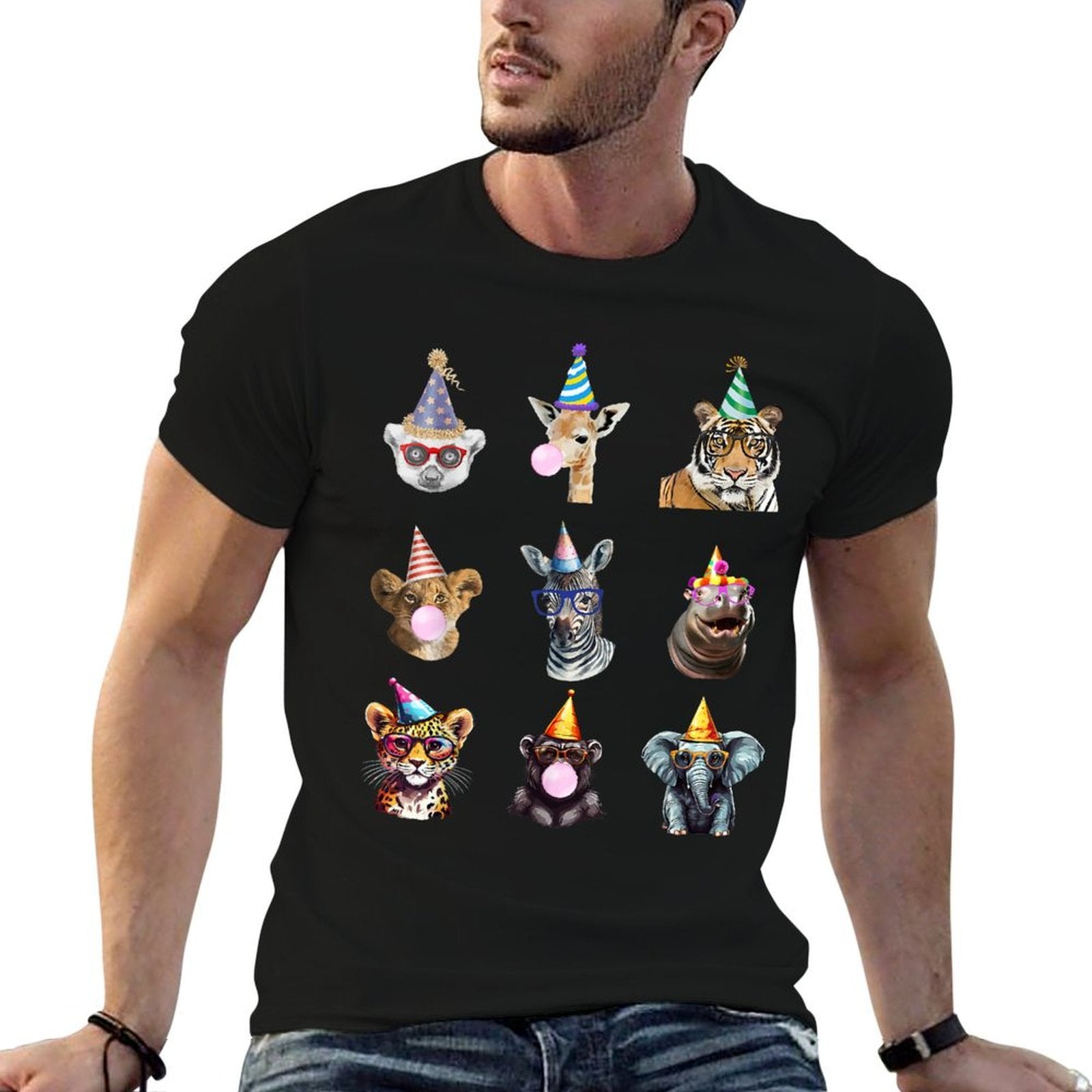 Zoo Animals Wildlife Birthday Party Zoo Day Animals  Soft T-Shirt