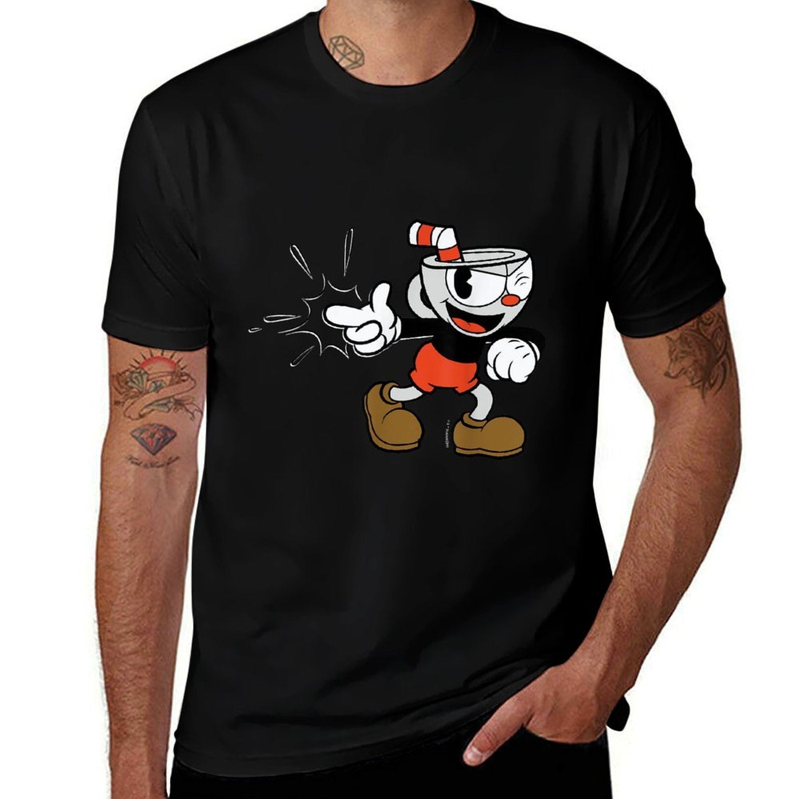 Cuphead Classic Wink With A Snap  Stretchy T-Shirt