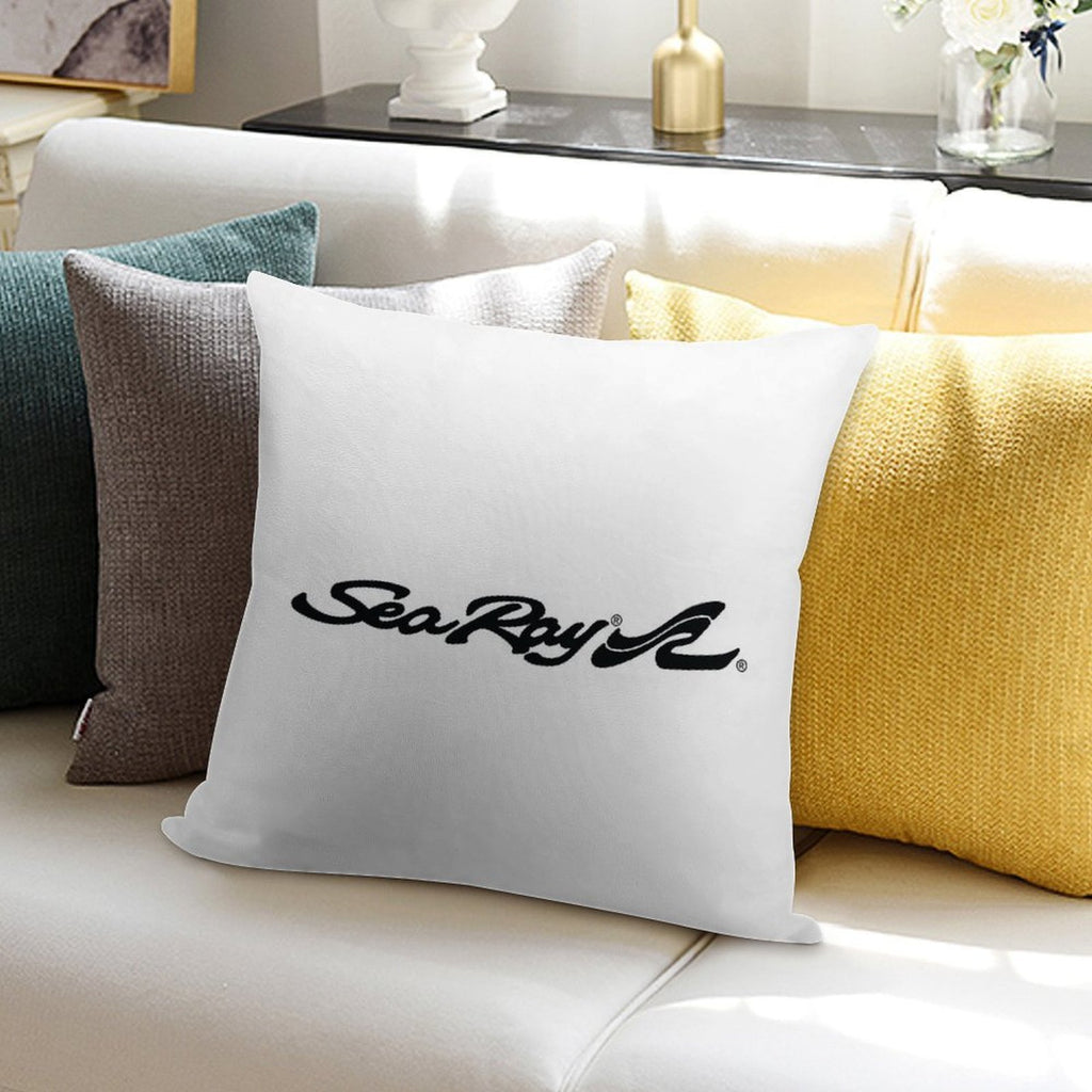 SeaRay Boats Logo Soft Decorative Cover Throw Pillow