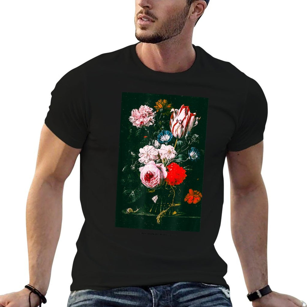 Aesthetic Floral Rose Art Streetwear Fashion Graphic  Soft T-Shirt