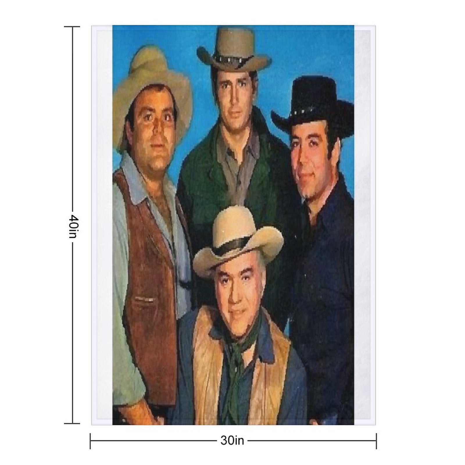 BONANZA Family Anti-pilling Throw Blanket