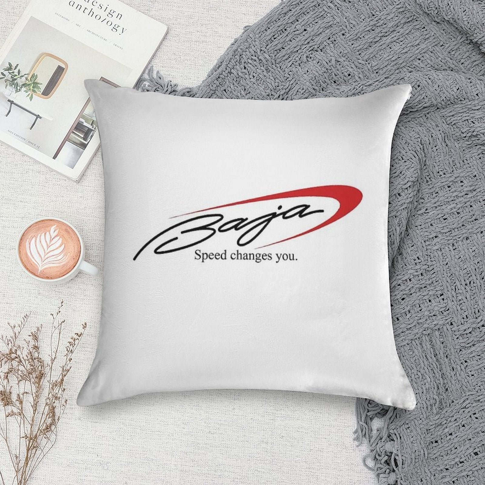 Baja Boats Soft Fade-Resistant Throw Pillow