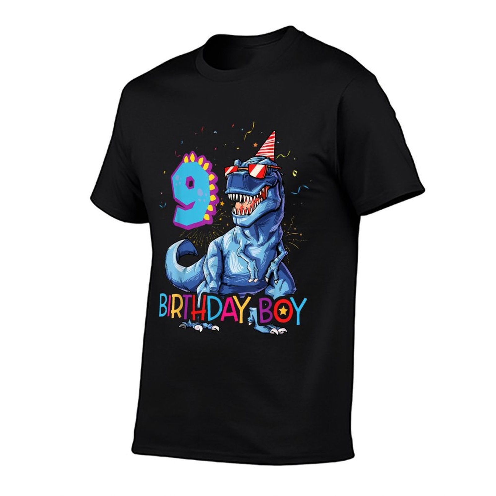 9 Year Old Boy Dinosaur 9th Birthday Boy Dinosaur  Graphic-printed T-Shirt