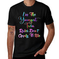 Youngest Twin Birthday Sibling Funny Twins Matching  Soft T-Shirt