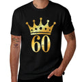 Crown Number 60 (Vintage Golden Yellow) 60th Birthday  Soft T-Shirt
