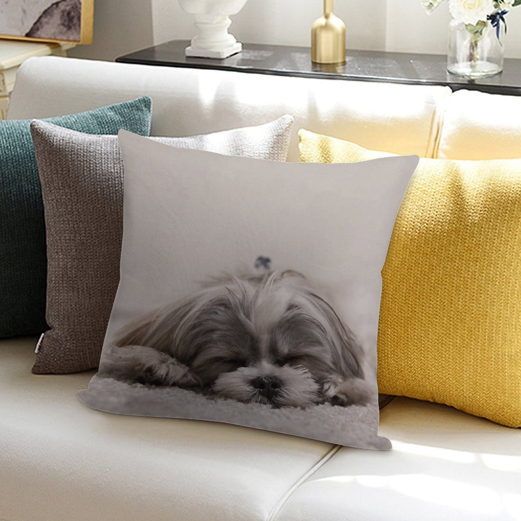 Shih Tzu Sleeping Soft Multiple Sizes Throw Pillow