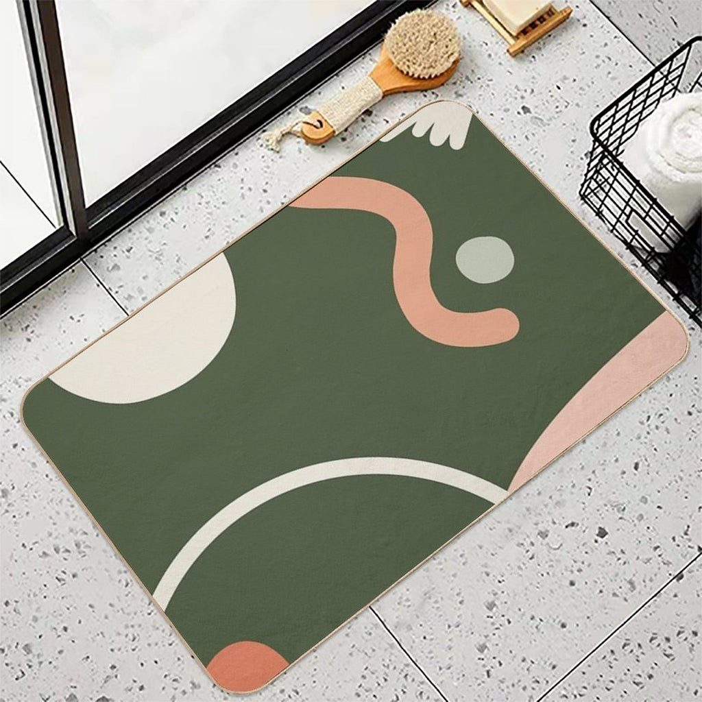 Wild Plants Abstract  Multi-Purpose Bath Mat