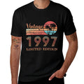 25 Year Old Vintage 1997 Limited Edition 25th Birthday  Ribbed Collar T-Shirt