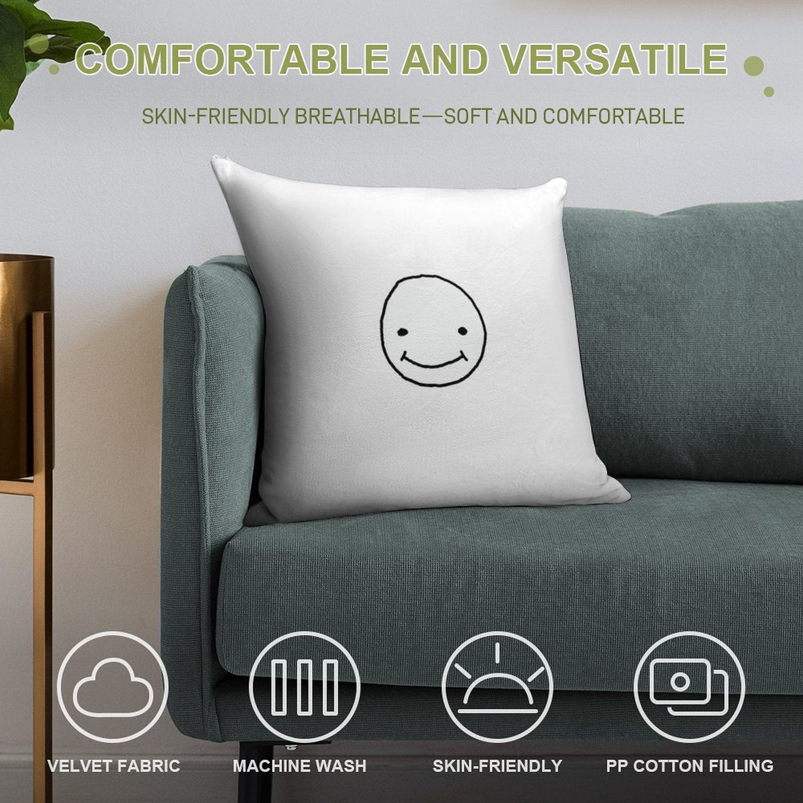 Laserluca 2 Soft Anti-Pilling Throw Pillow