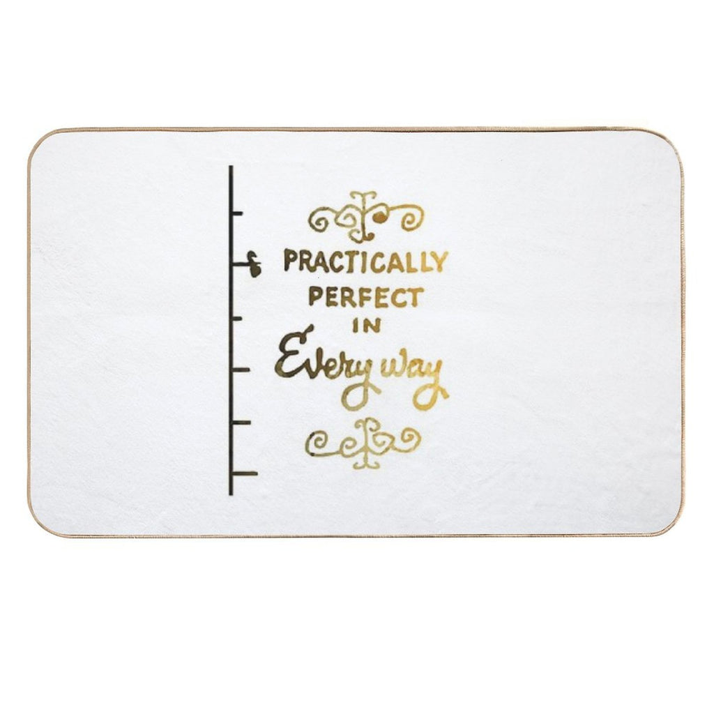 Practically Perfect in Every Way Inspired Silhouette  Long-Lasting Bath Mat