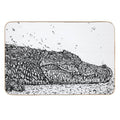 INK CROCODILE .1  Toxin-Free Bath Mat