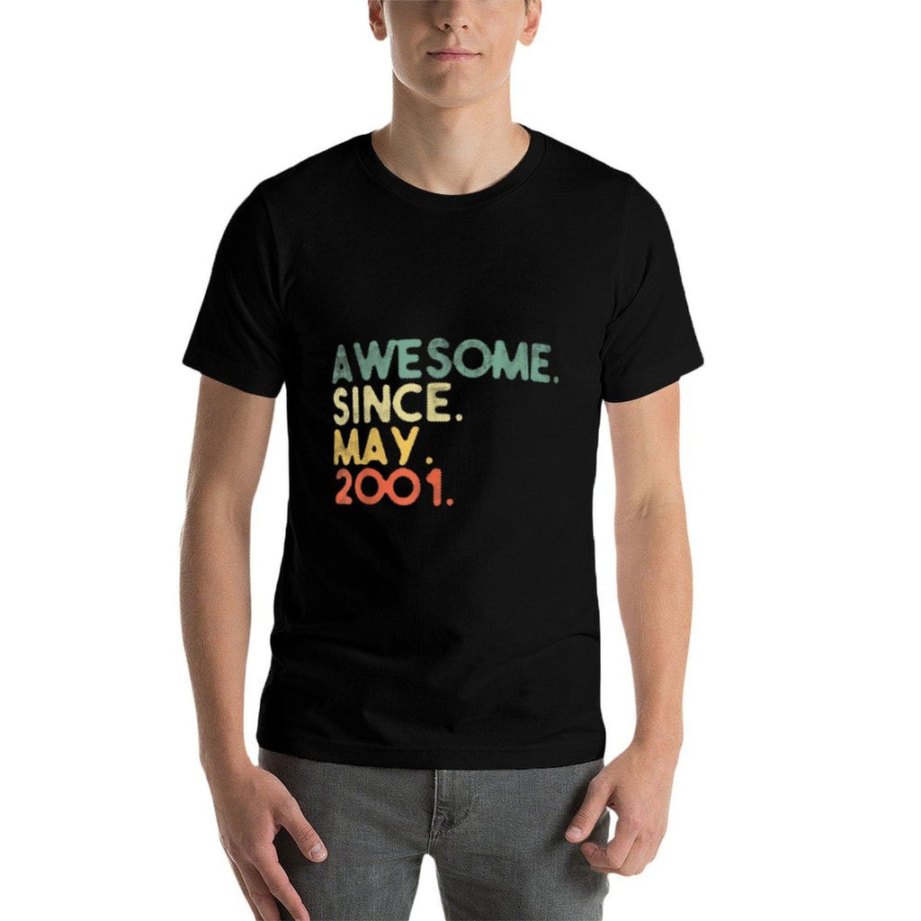21 Year Old Awesome Since MAY 2001 21st Birthday  Tagless Design T-Shirt