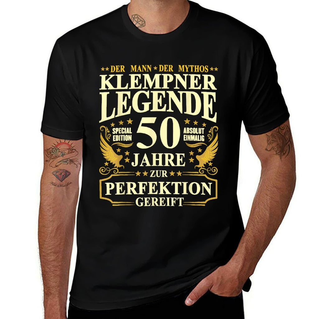 Plumbers Legend 50 Years Perfection Matured 50th Birthday  Stretchy T-Shirt