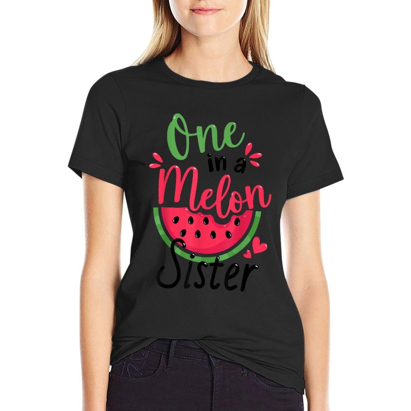 One in A Melon Sister 1st Birthday Party Family Matching  Tagless Design T-Shirt