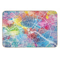 Berlin Map  Eco-Friendly Bath Mat