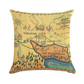 Map of The Ponderosa from 'Bonanza' Soft High-Density Material Throw Pillow