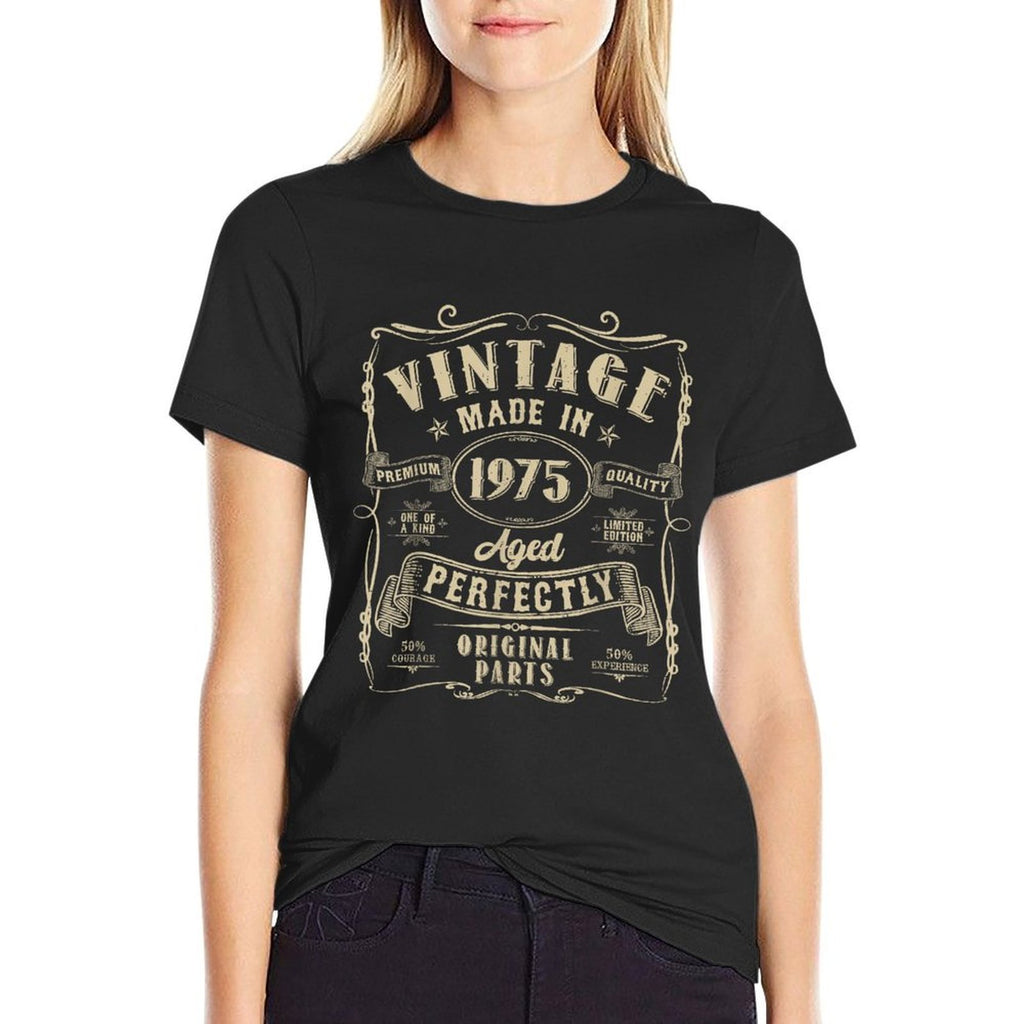 Retro Vintage 1975 Limited Edition 50 Year Old 50th Birthday  Lightweight T-Shirt