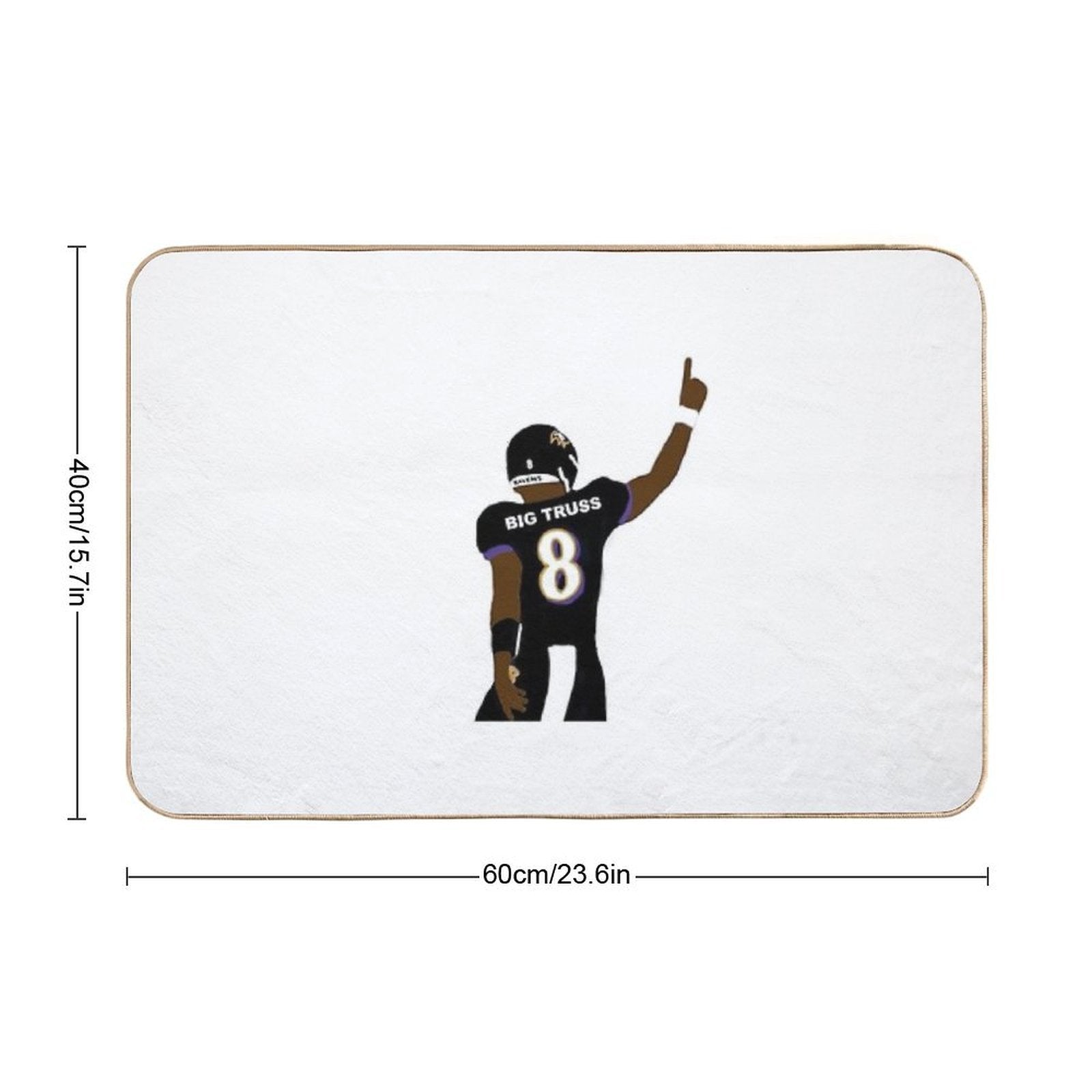 Lamar Jackson - Big Truss  High-Traffic Bath Mat