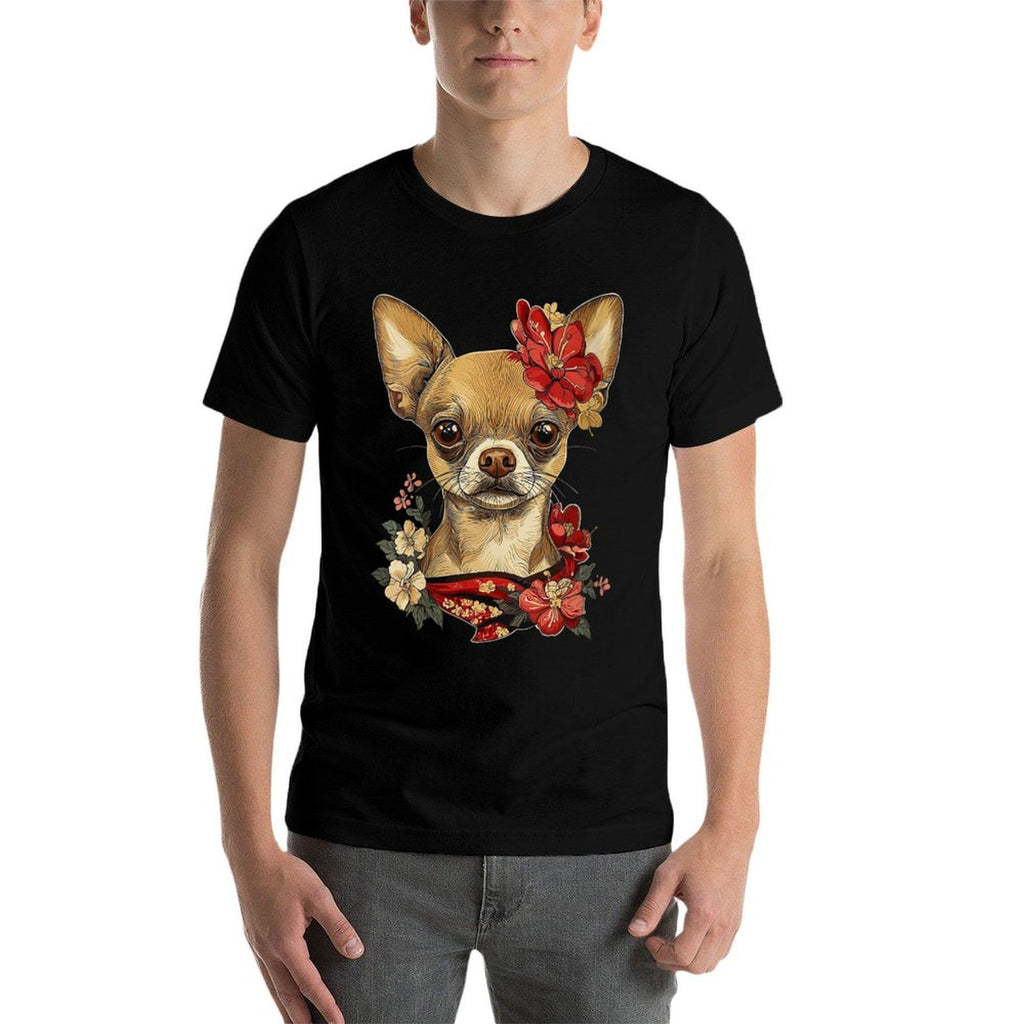 Womens Chihuahua Princess Anime  Polyester Blend T-Shirt