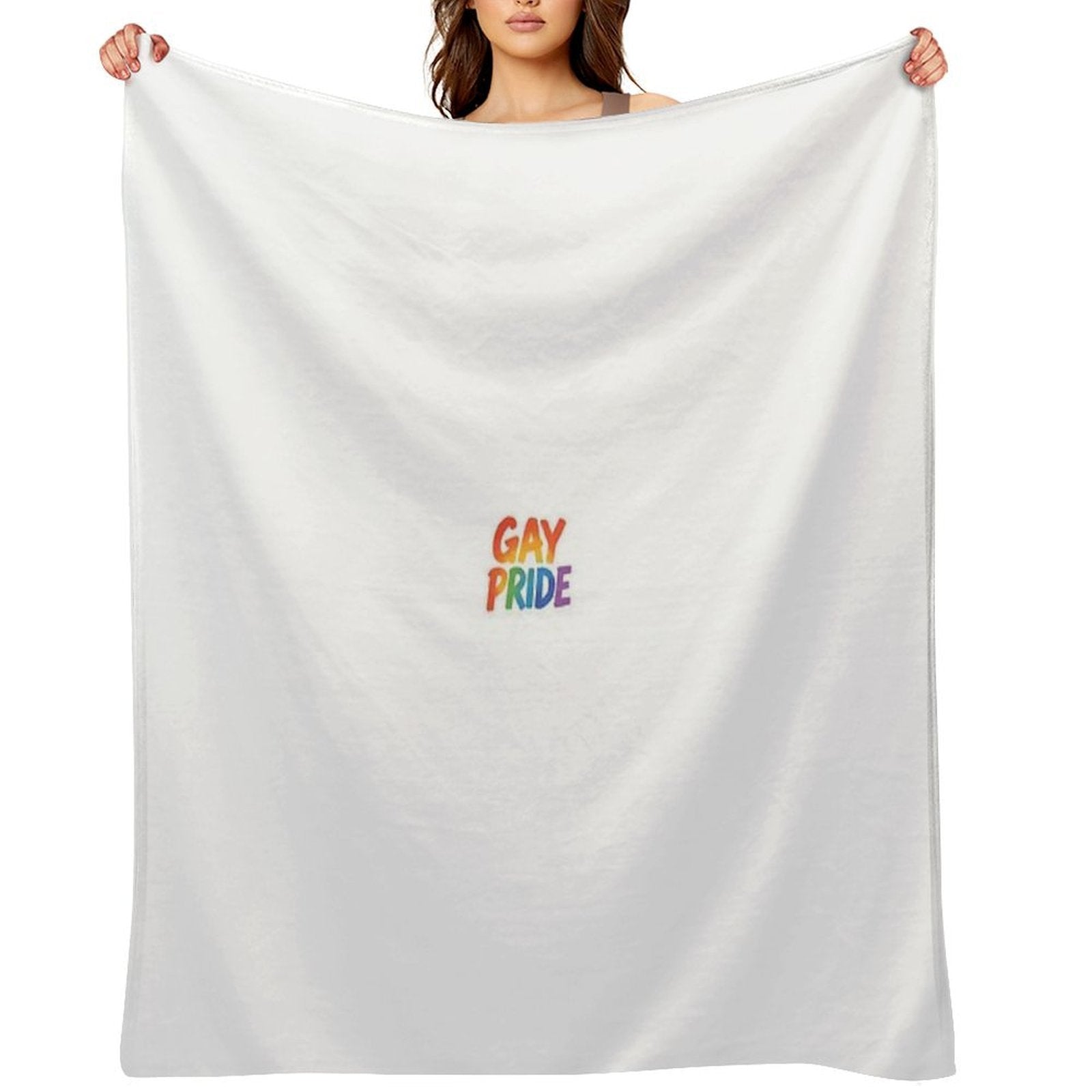 Painted Rainbow Gay Pride All-season Throw Blanket