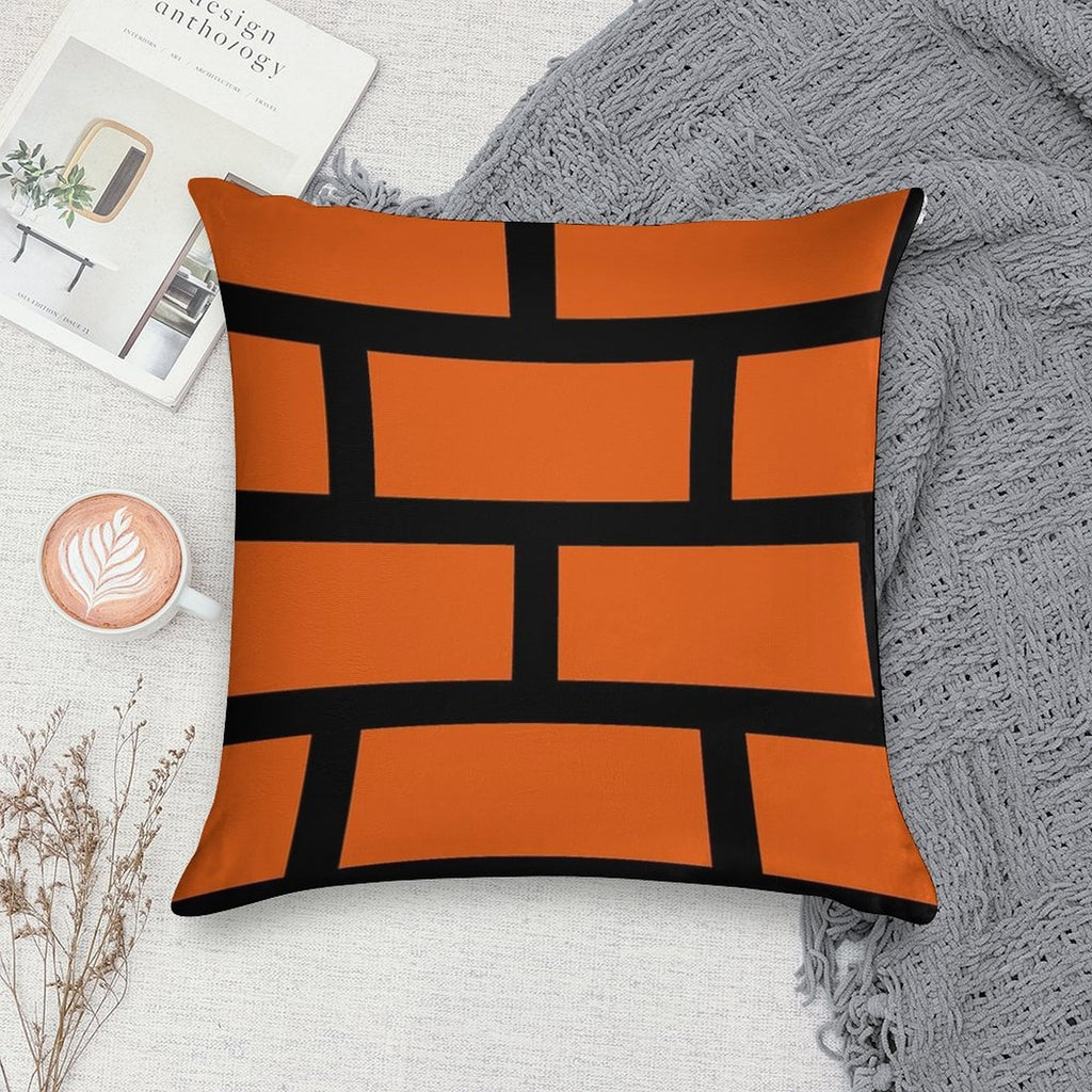 Brick Smash Soft Fade-Resistant Throw Pillow