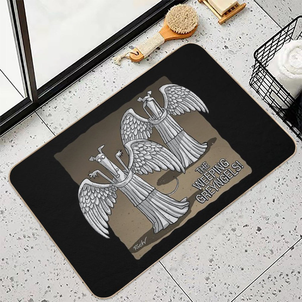The Weeping Greyngels  Repositionable Bath Mat