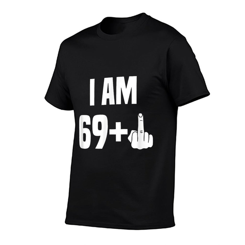 70 Birthday Funny 69+1 Saying Gift for 70th Birthday  Heathered Texture T-Shirt