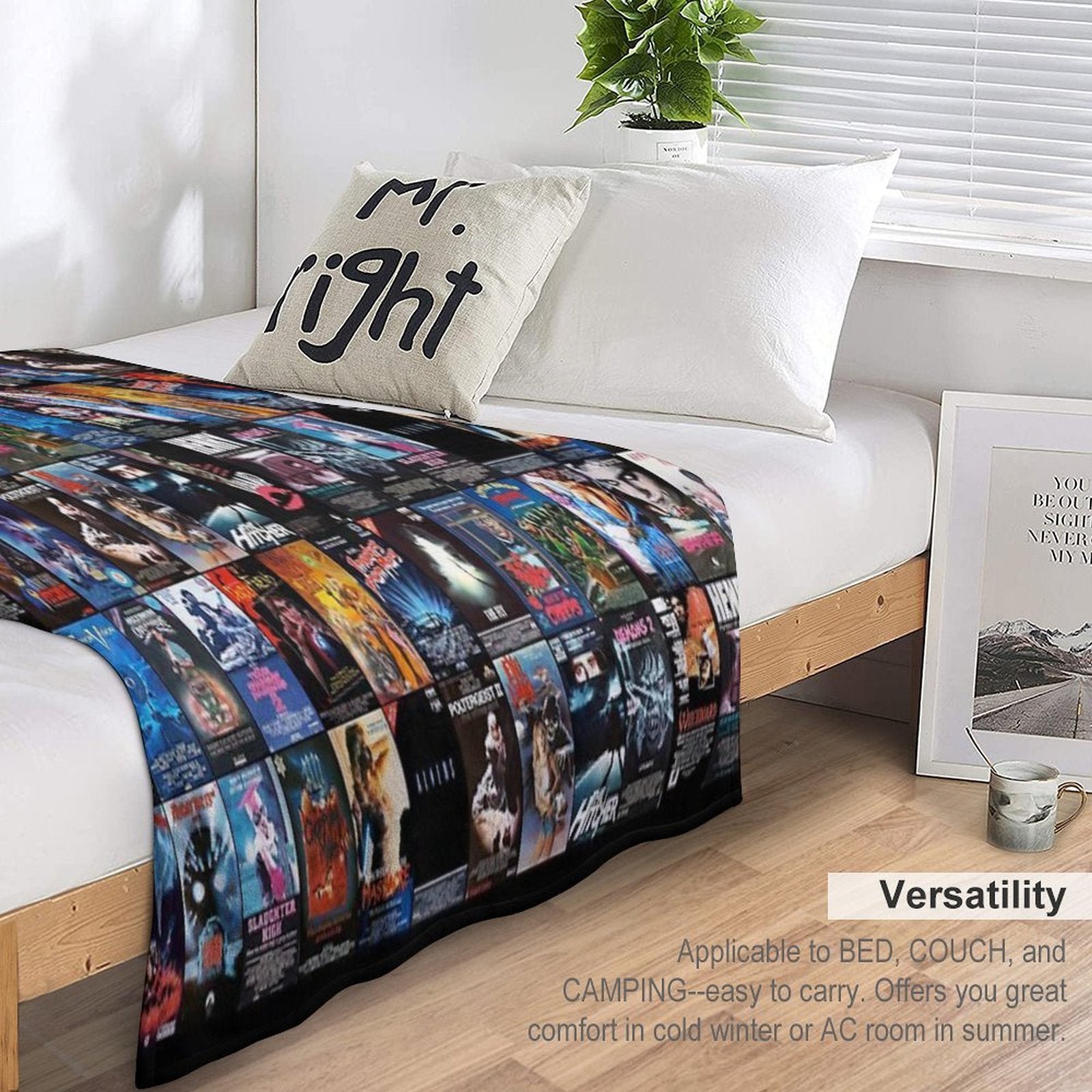 RETRO HORROR VHS ARTWORK - 1986 All-season Throw Blanket