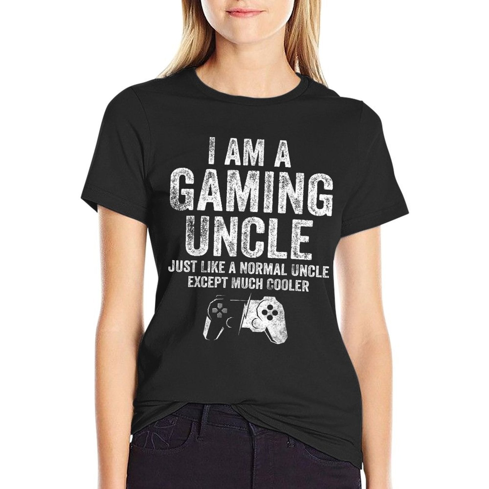 I Am A Gaming Uncle Funny Video Gamer Gift Video Game Lover  Trendy Pattern T-Shirt