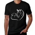 Horse And Dog Women And Men Motif Horse Dog Lover  Moisture-wicking T-Shirt