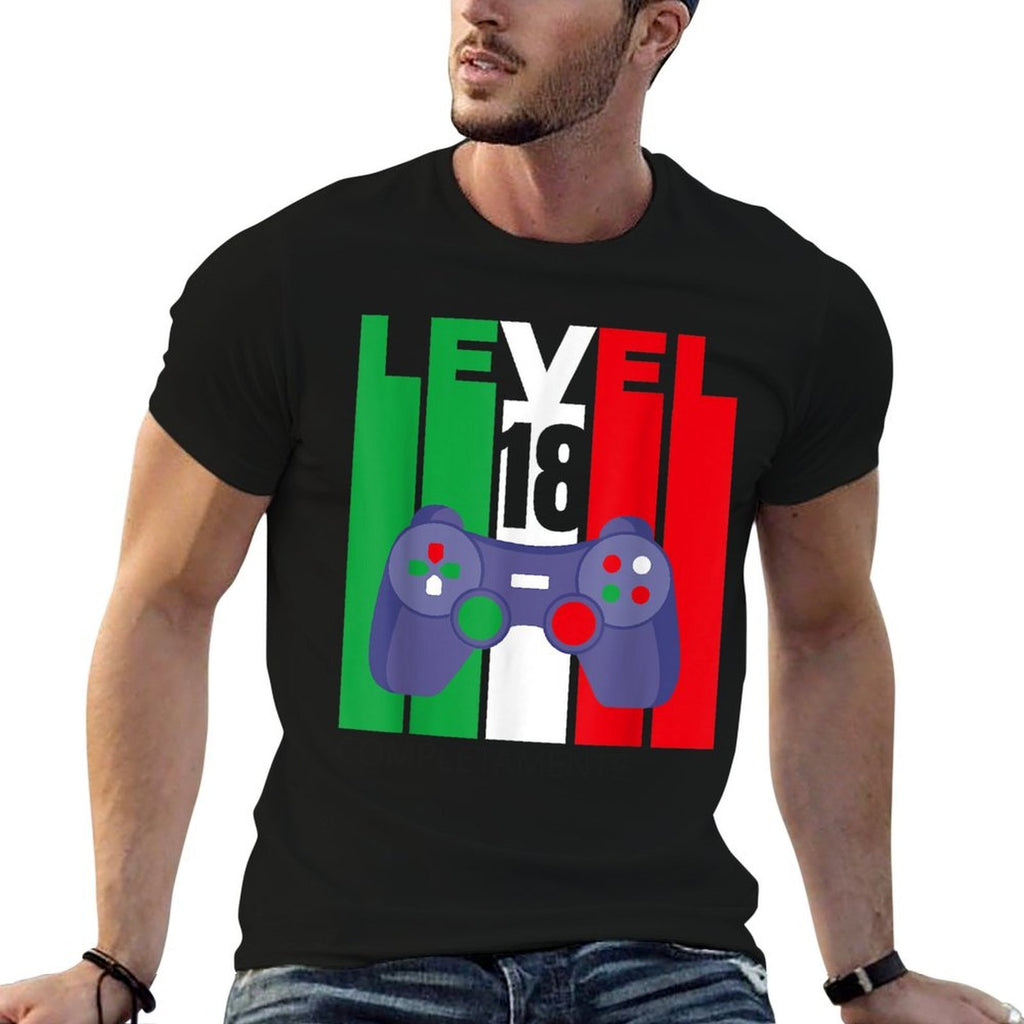 Level 18 Years 18th Happy Birthday  Slim-fit Cut T-Shirt