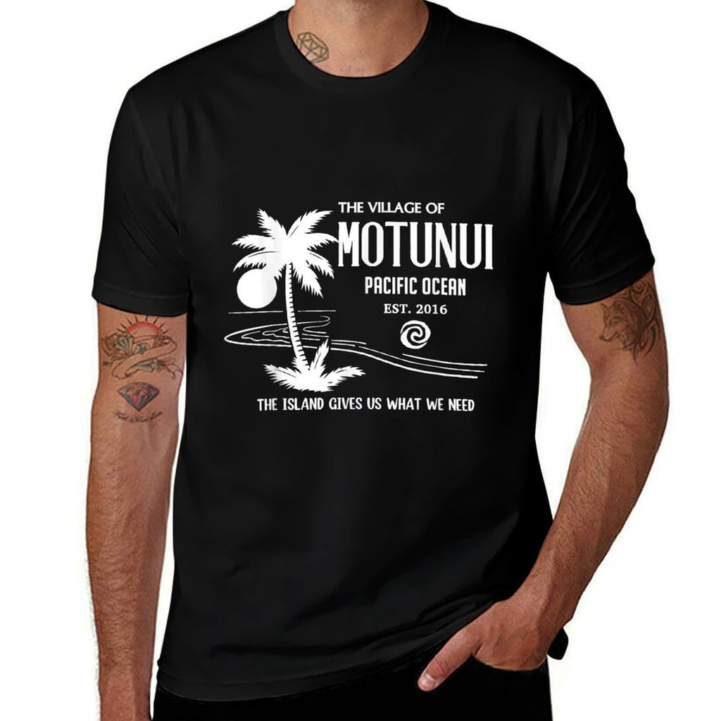 Motunui Village, The Island Gives Us What We Need, Palm Tree Comfortable T-Shirt