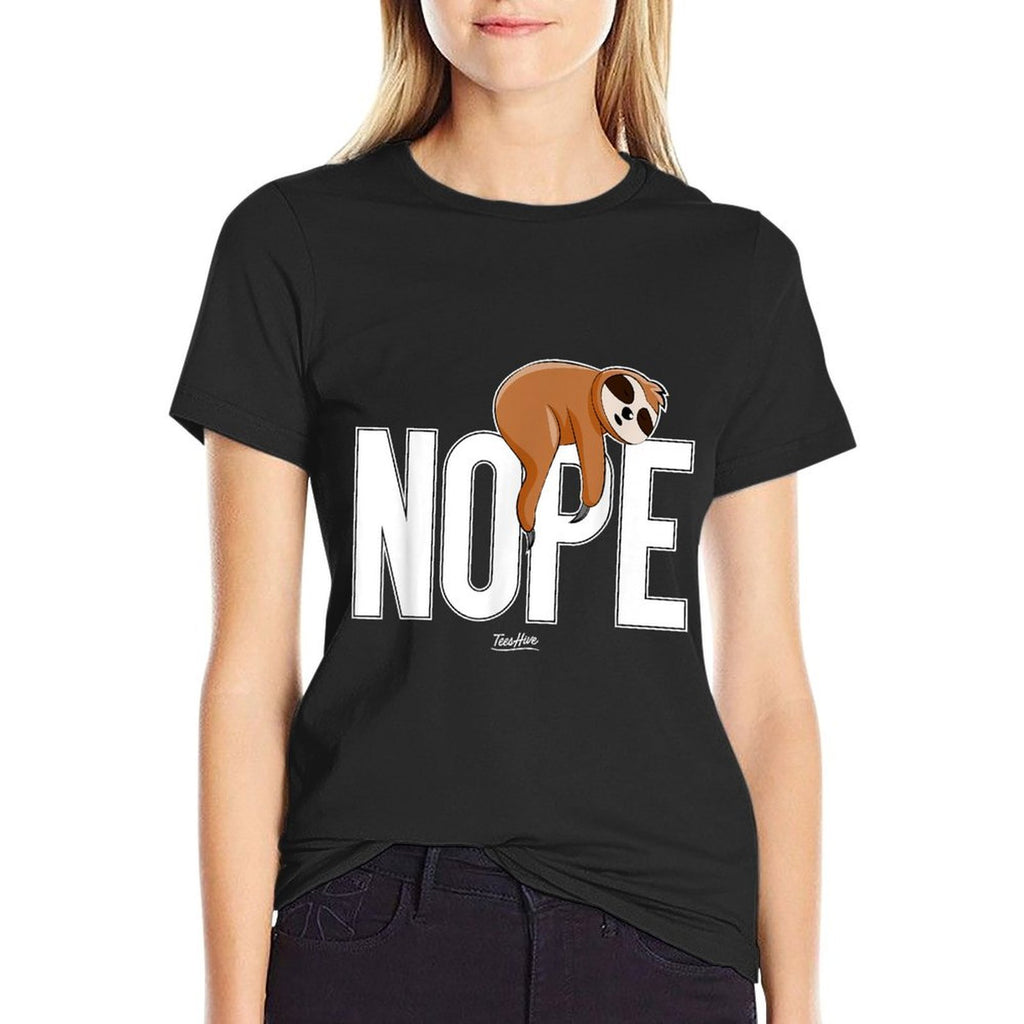 Men Nope Sloth  Stretchy T-Shirt