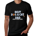 Best Dog And Cat Dad Ever Fur Father Parent Dad Gifts  Fade-proof Color T-Shirt