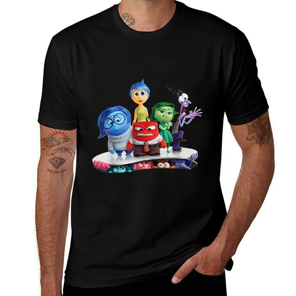 Disney Pixar Inside Out 2 Emotional Group Movie Poster  Versatile T-Shirt