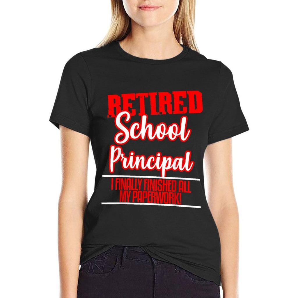 Principal Retirement Gift Retiring Boss Coworker  Easy-care T-Shirt