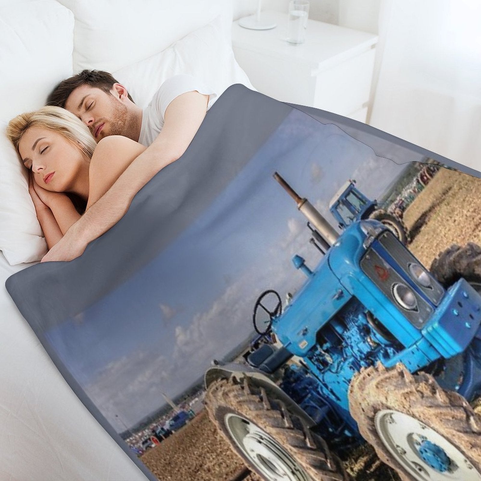 Roadless Tractor Gift-ready Throw Blanket