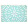 Mandala Flower #9 #mint #drawing #decor #art  Anti-Trip Bath Mat