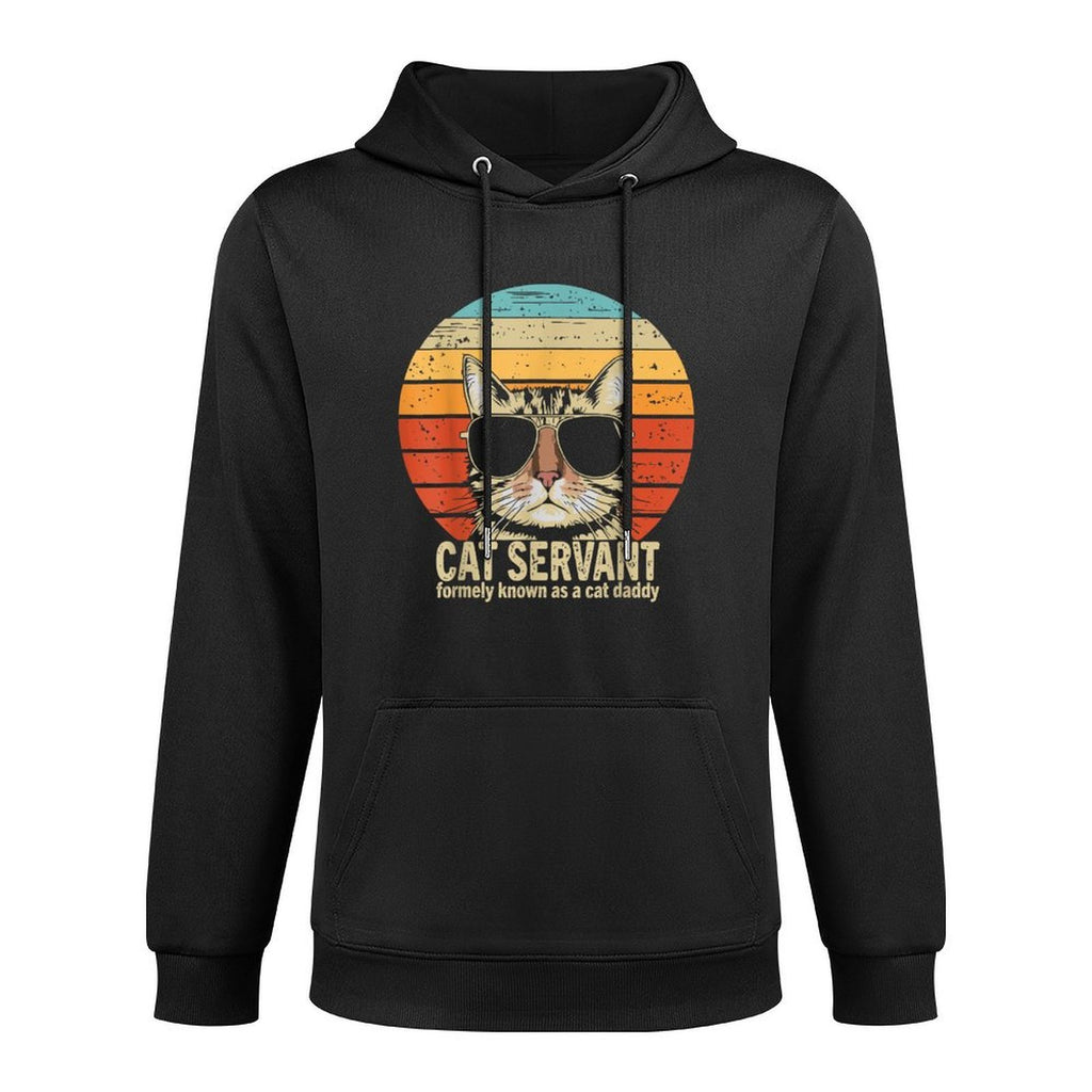 Cat Daddy Funny Fathers Day for Cat Dad Colorfast Hoodie
