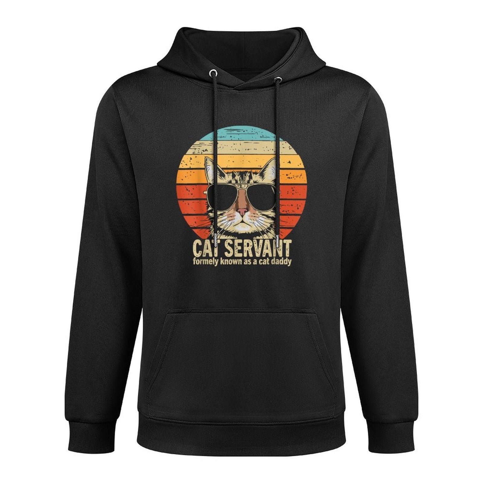 Cat Daddy Funny Fathers Day for Cat Dad Colorfast Hoodie