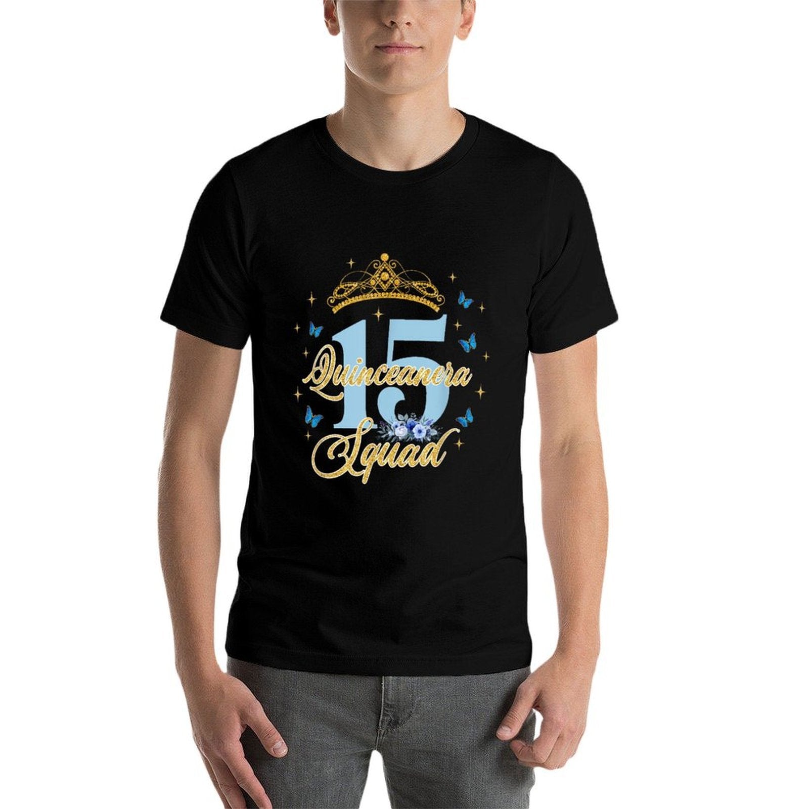 Quinceanera Squad T-shirt Mis Quince Anos 15th Birthday Girl  Soft T-Shirt