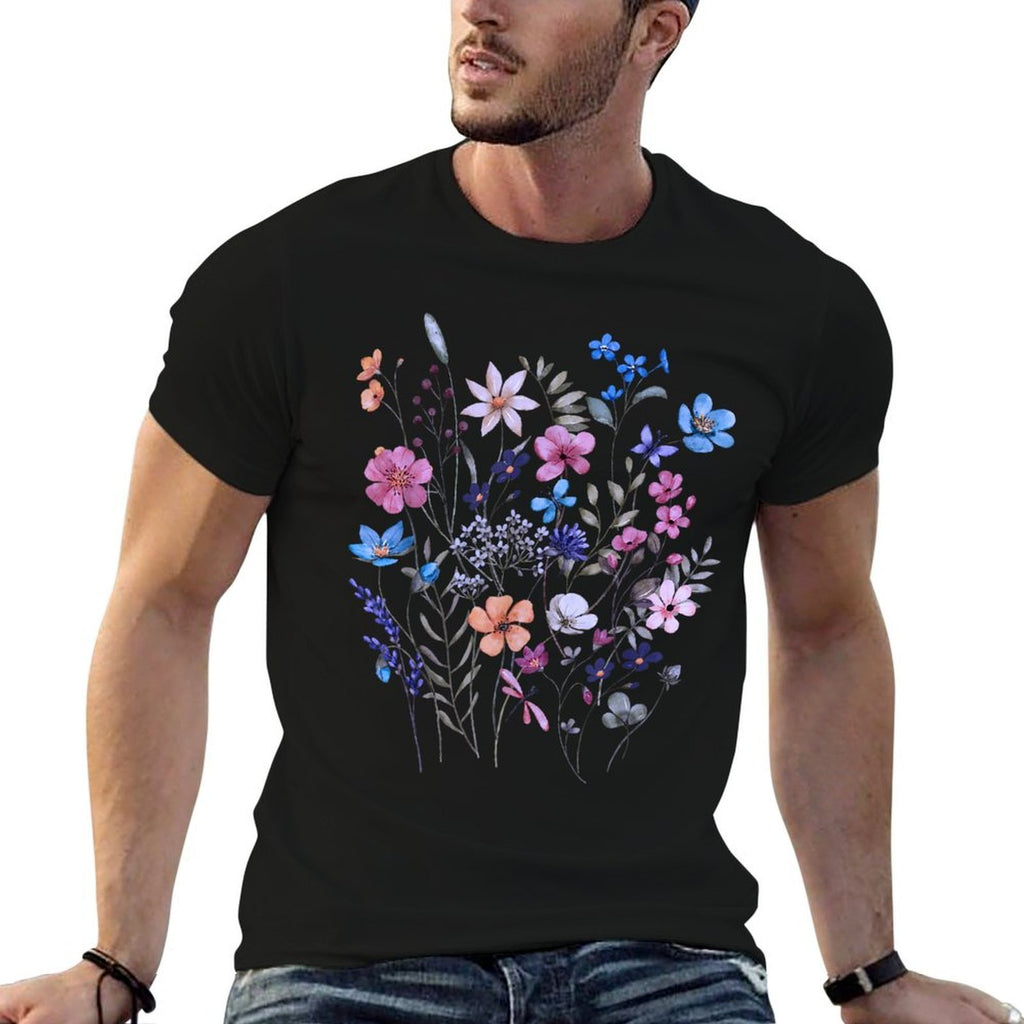 Vintage Flowers Women Wildflowers Grow Floral Graphic Summer  Affordable Price T-Shirt